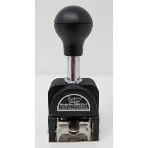 Bates Royall RNM5A-7 Automatic Numbering Machine 5 Wheel Vintage GBC Stamp